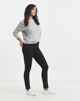 Simply Be Bella Black Pull On Slim Leg Jeggings