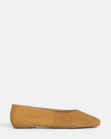 Alyssa Classic Suede Ballerinas - Wide Fit (E)