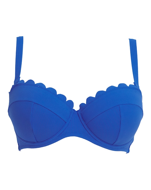 MAGISCULPT Contour Me Scalloped Edge Bandeau Bikini Top
