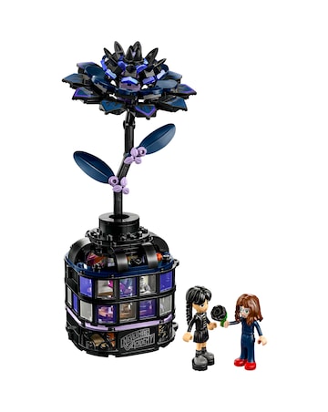 LEGO Wednesday Black Dahlia Flower Halloween Gift, Room Decor 76784