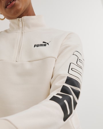 PUMA Colourblock High Neck Crew Sweatshirt