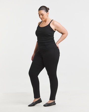 Black Stretch Slim Pull On Jeggings