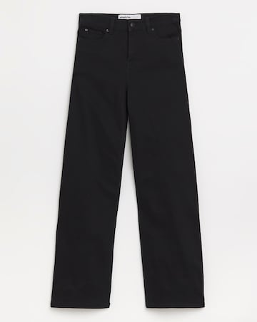 Black 24/7 Stretch Wide Leg Jeans
