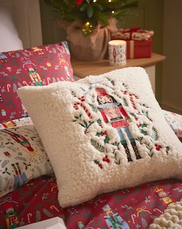 Fleece Nutcracker Cushion