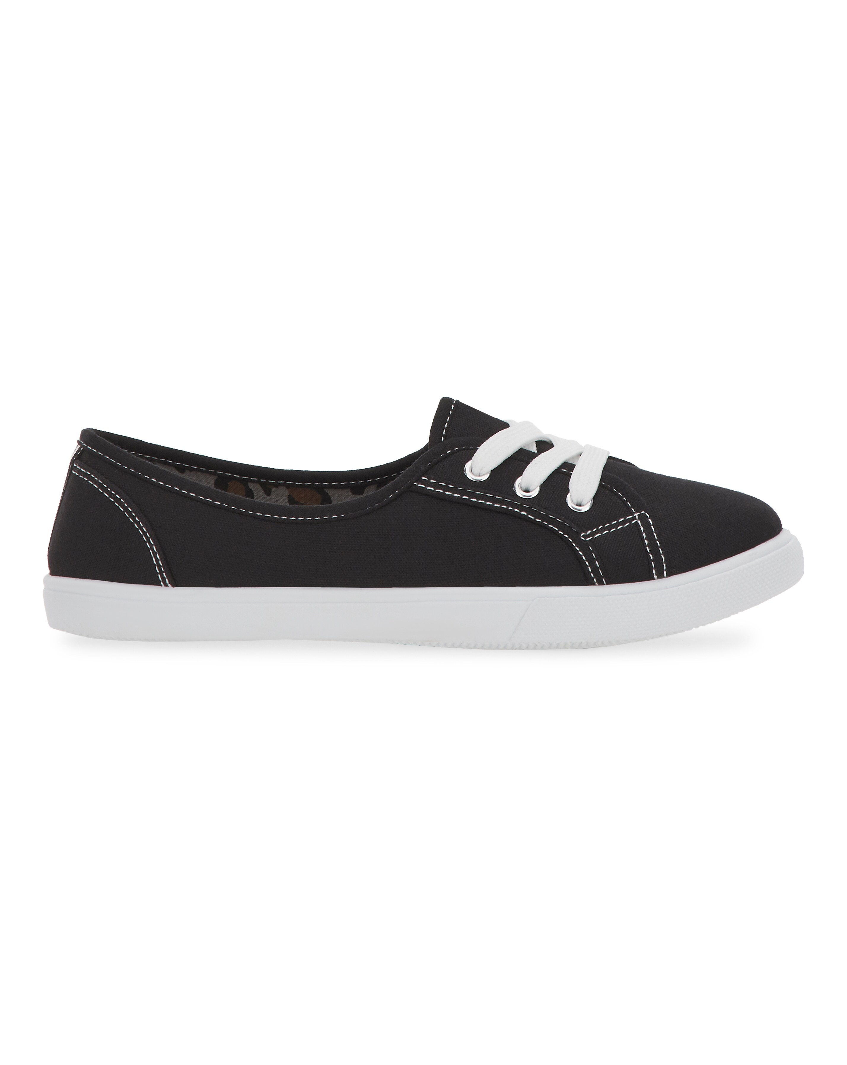 Black lace up plimsolls womens shop
