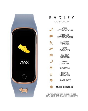 Radley Series 8 Silicone Strap Smart Watch - Vintage Blue