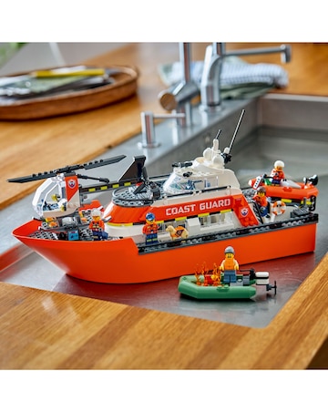 LEGO City Coast Guard Rescue Boat & Helicopter 60504