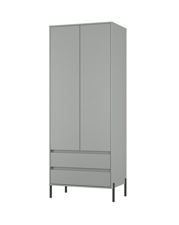 Sloan Ready Assembled 2 Door 2 Drawer Wardrobe