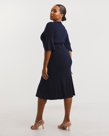 Joanna Hope Navy Luxe Jersey Midi Dress