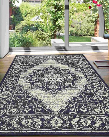 Gel Backed Medallion Rug