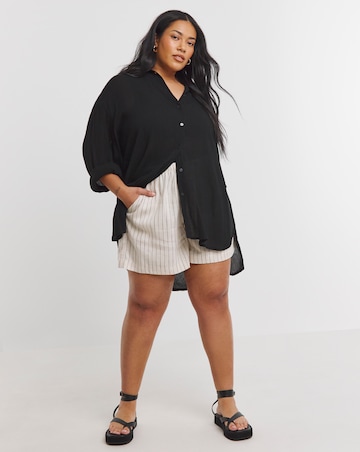 Black Crinkle Shirt