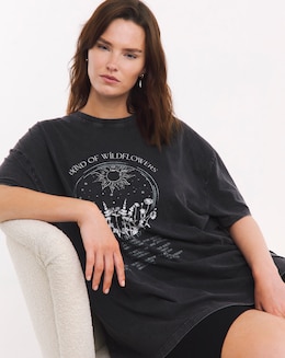 Band Tee and Cycling Short Lounge Set