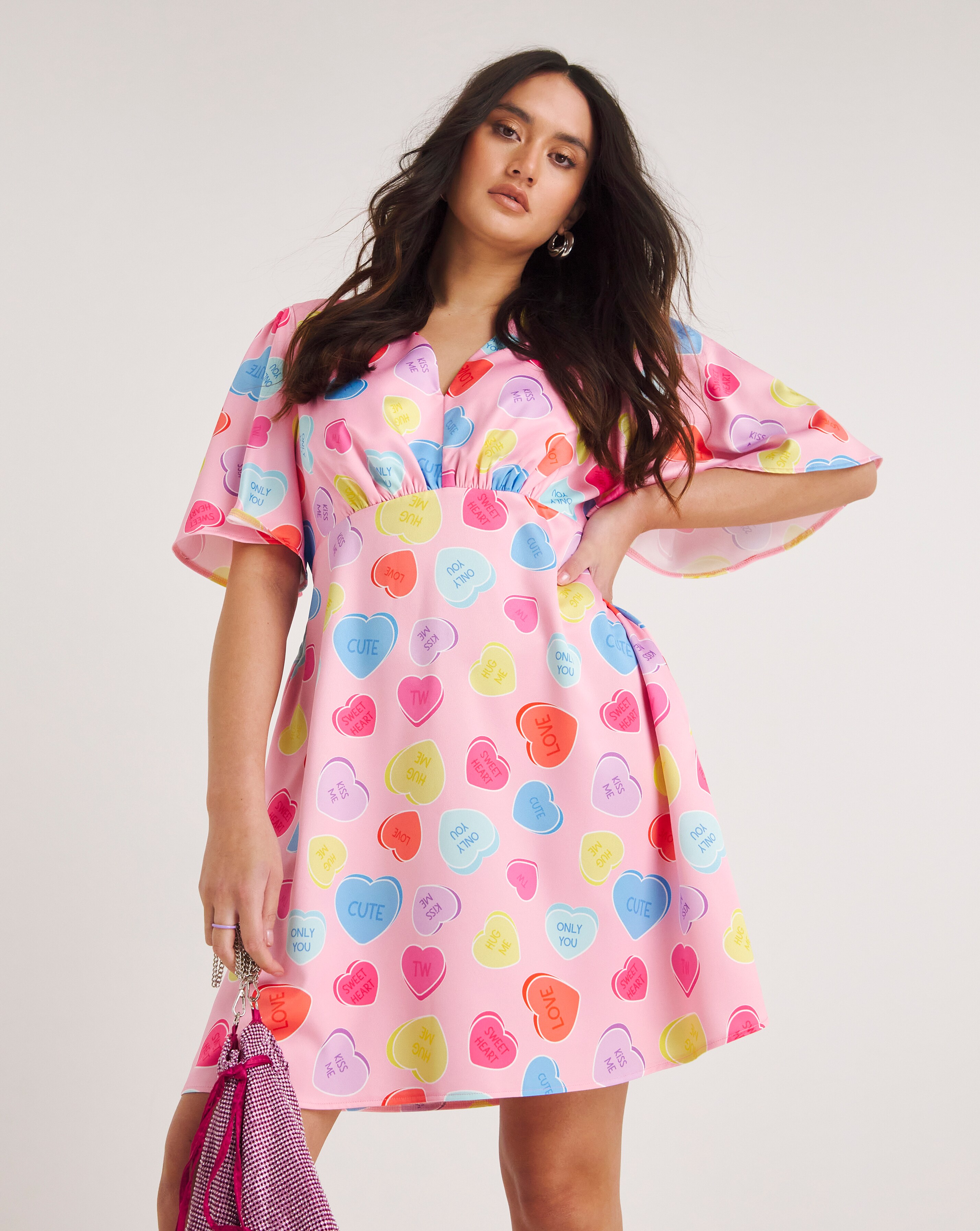 Pink love deals heart dress