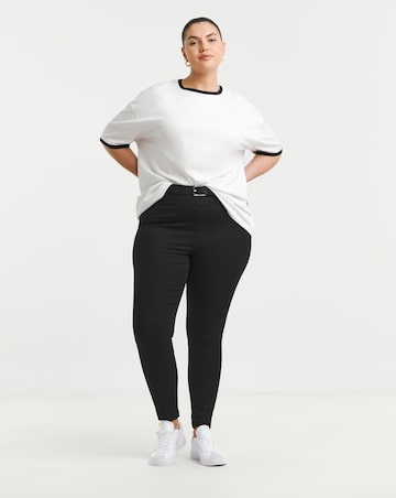 Black Stretch Skinny Pull On Jeggings