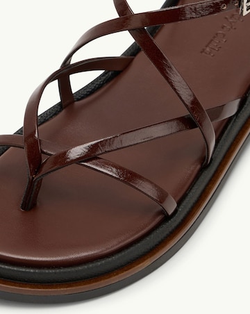 Nobodys Child Brown Leather Strappy Sandals - Standard Fit (D)