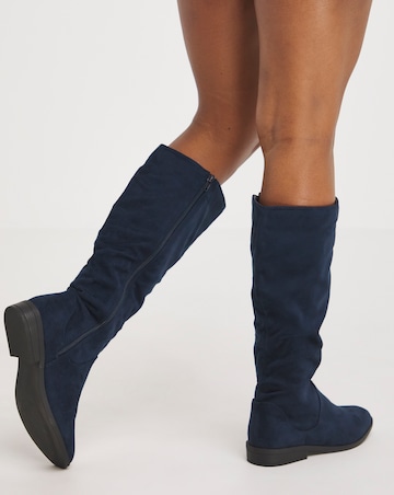 Evren Ruched Boot - Standard Fit (D) & Standard Calf