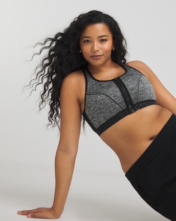 High Impact Zip Front Fastening Sports Bra B-F