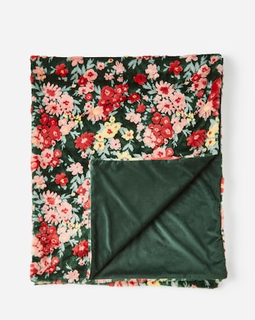 Ditsy Floral Faux Fur Throw