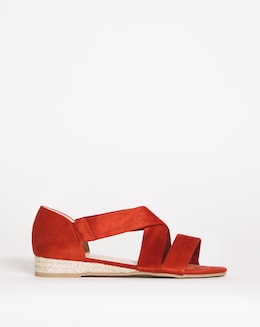 Sonya Multi Strap Espadrille - Wide Fit (E)