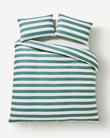 Brushed Cotton Stripe Duvet Cover Set