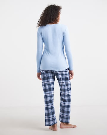 Pretty Secrets Check Henley Pyjama Set