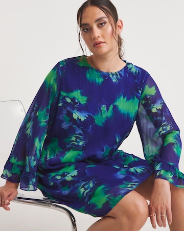 Joanna Hope Fluted Sleeve Shift Dress