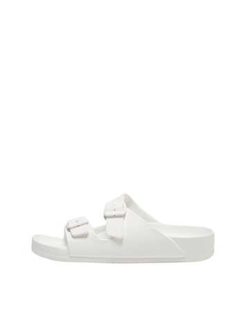 Only Cristy Slip On Double Strap With Buckle Sandals Standard Fit