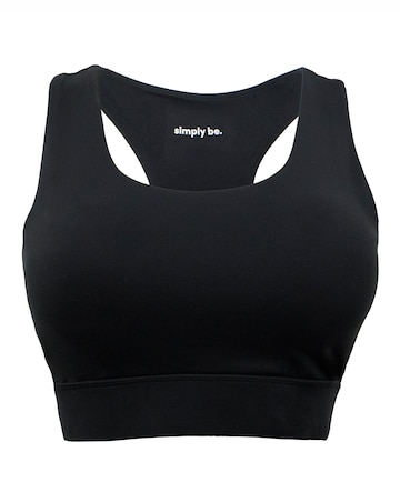Black Active Sleeveless Sports Top