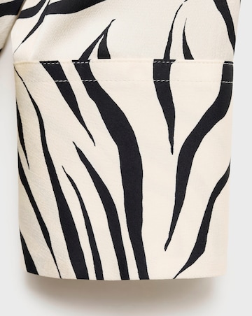 Mango Ideale Zebra Print Shirt