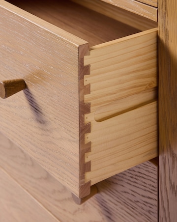 Caitlin Ready Assembled Wooden Small Chest of Drawers