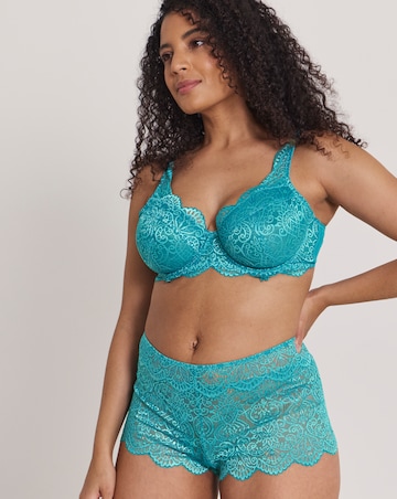 Pretty Secrets Mila Lace Short Knicker Teal