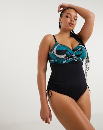 Fantasie Saint Lucia Twist Front Adjustable Leg Wired Swimsuit