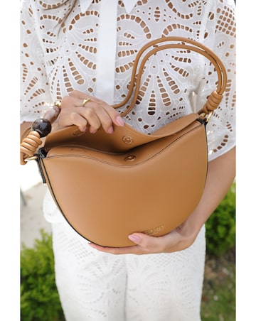 Luella Grey  Cora Camel Saddle Crossbody