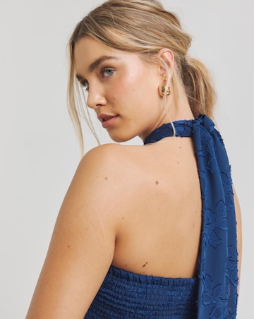 Simpy Be Navy Multiway Jacquard Dress