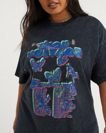 Black High Voltage Graffiti Tee