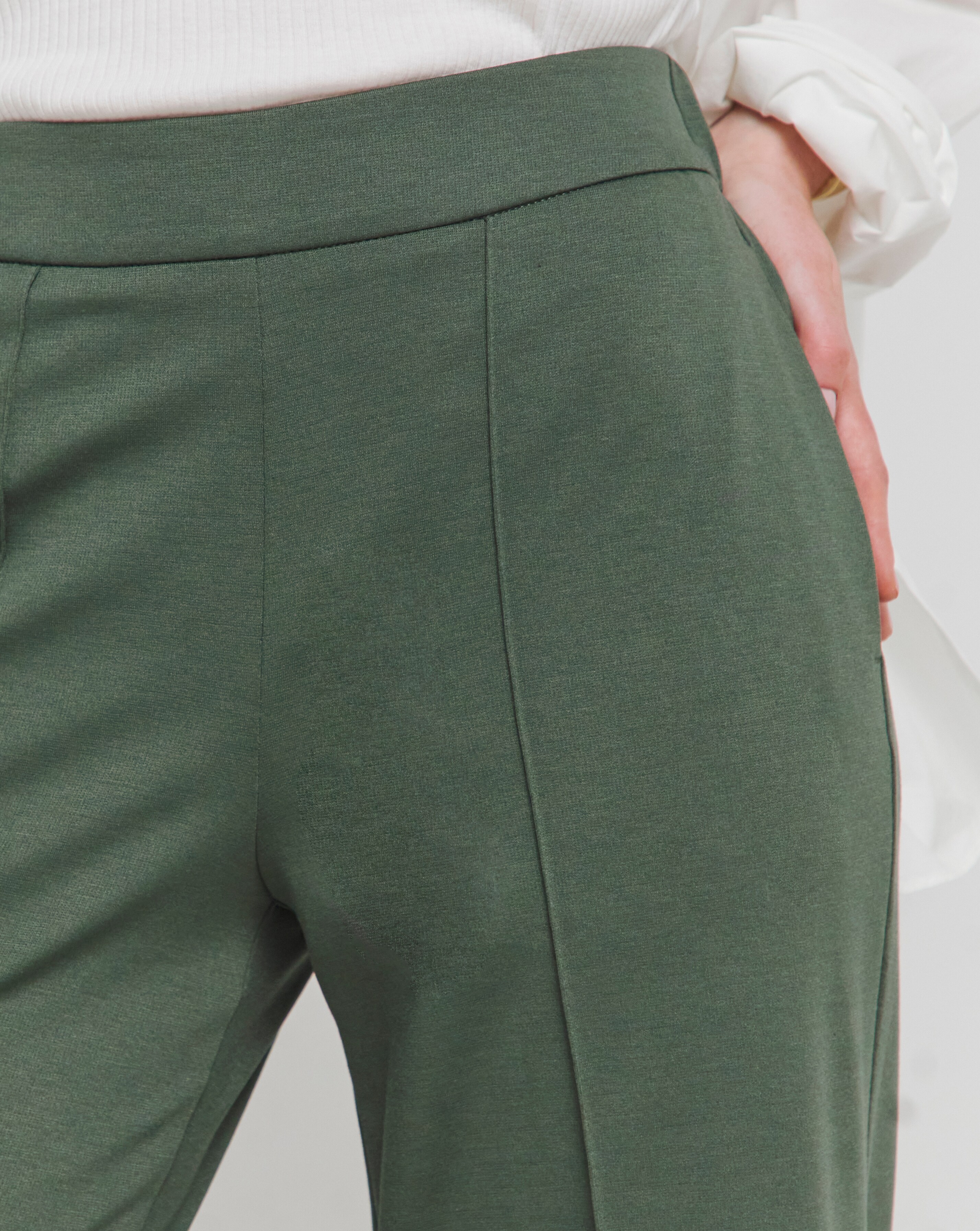 Khaki ponte pants deals