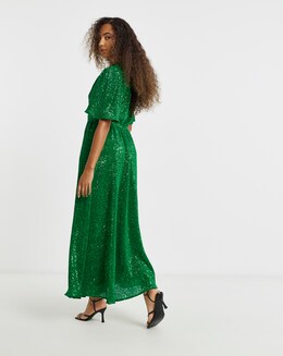 green emerald velvet dress Hellymoon Women Velvet Holiday Party Dress with Long Sleeves Dark Green  Tight Cocktail Dress – hellymoonuk main image 0