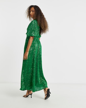Flounce London Sequin Maxi Dress