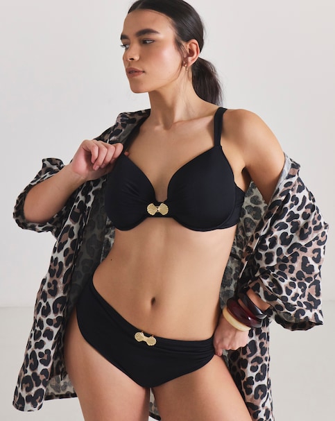 MAGISCULPT Medium Control Shell Detail Bikini Bottoms