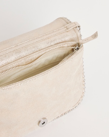 Stone Beaded Detail Crossbody Bag