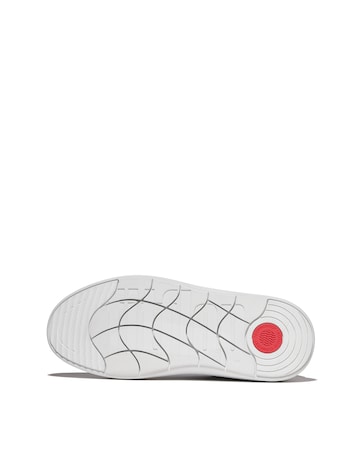 Fitflop Metallic Leather Trainers Silver - Standard Fit (D)