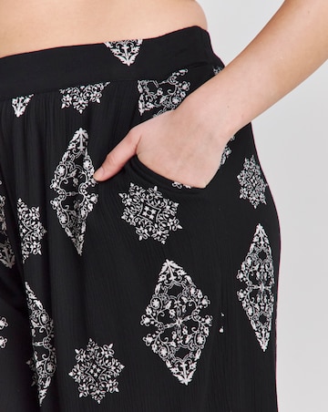 Joe Browns Print Beach Trousers Black Multi