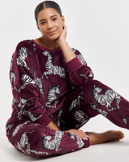 Supersoft Zebra Fleece Twosie