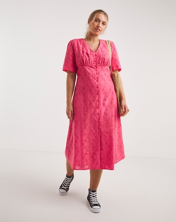 Nobody's Child Alexa Broderie Midi Dress