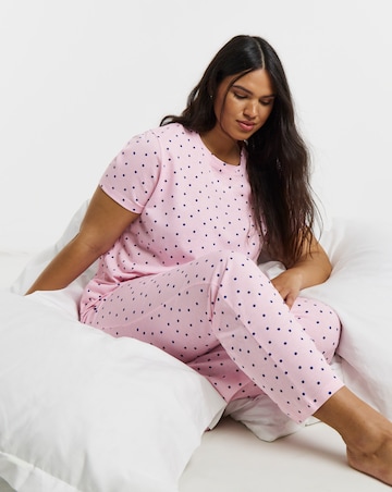 Pretty Secrets Back to Basics Pyjama Set Spot Print