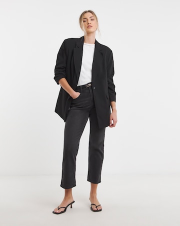 Black Oversized Single Breasted Blazer