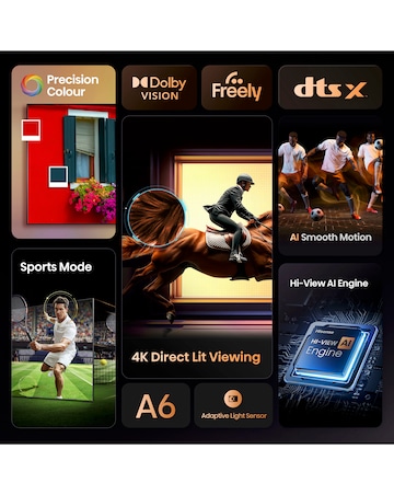 Hisense 43A6QTUK 43in 4K Ultra HD HDR LED Smart TV