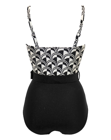 Pour Moi Casablanca Tummy Control Strapless Belted Swimsuit Mono