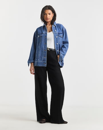 Simply Be Beautiful Blue Oversized Denim Boyfriend Jacket