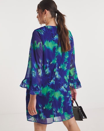 Joanna Hope Fluted Sleeve Shift Dress